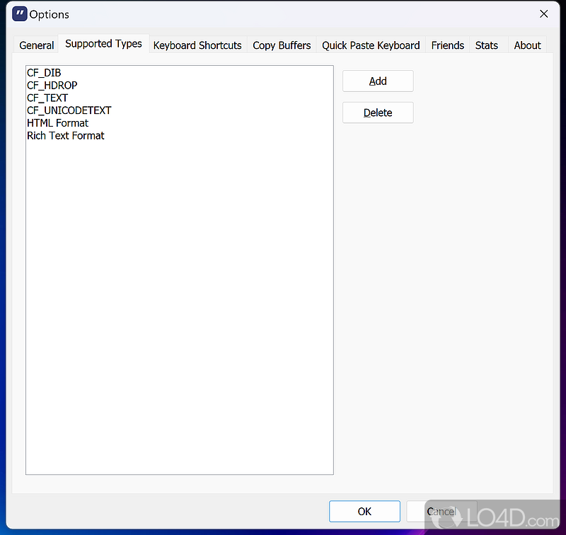 Ditto Clipboard Manager hotkey and keyboard shortcut options